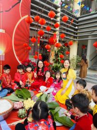 Hoạt động trải nghiệm "Gói bánh chưng"