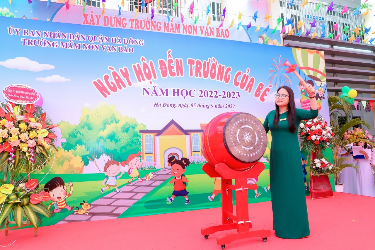 TRƯỜNG MẦM NON VẠN BẢO LONG TRỌNG TỔ CHỨC "NGÀY HỘI ĐẾN TRƯỜNG CỦA BÉ" NĂM HỌC 2022 - 2023