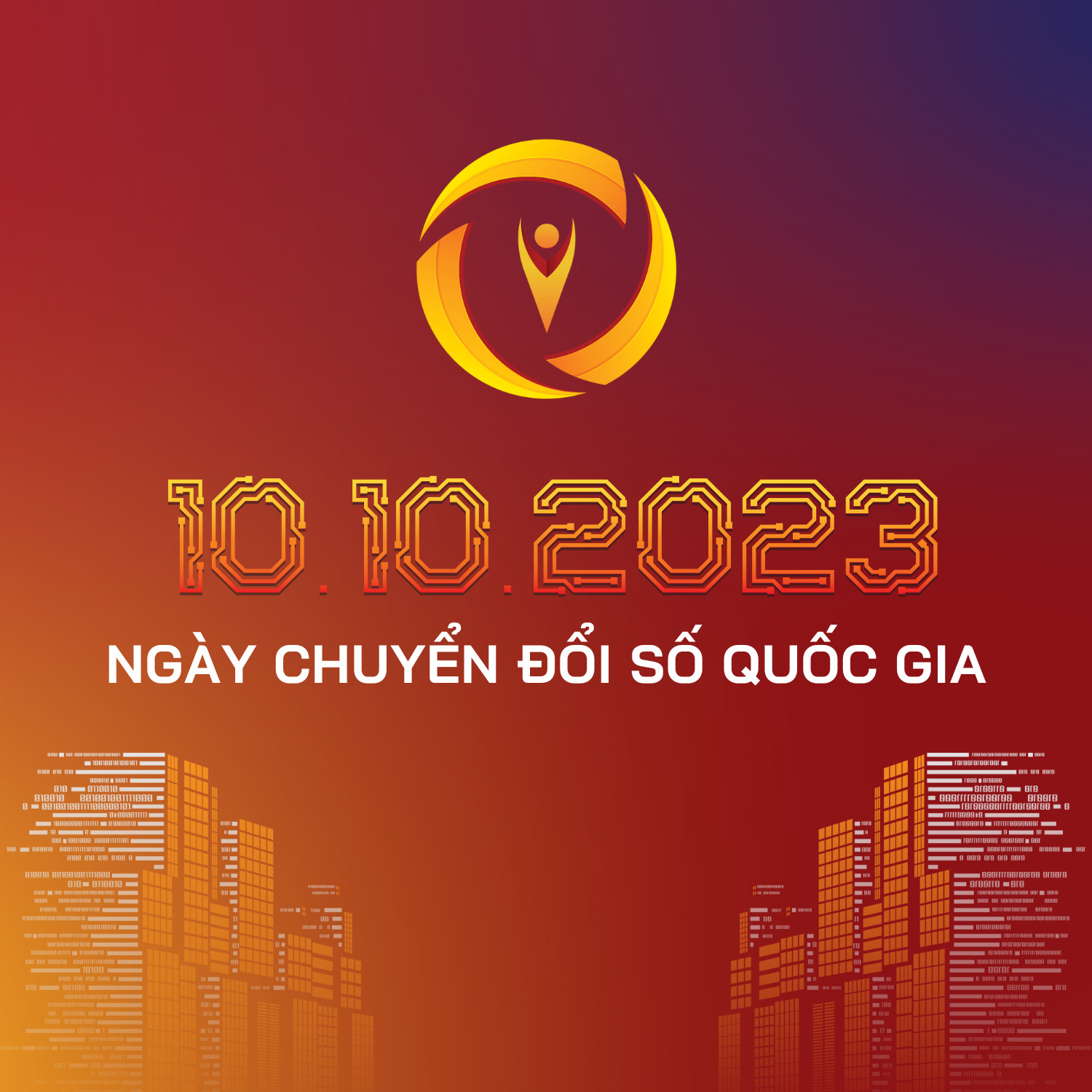 Bộ nhận diện  Ngày Chuyển đổi số quốc gia năm 2023